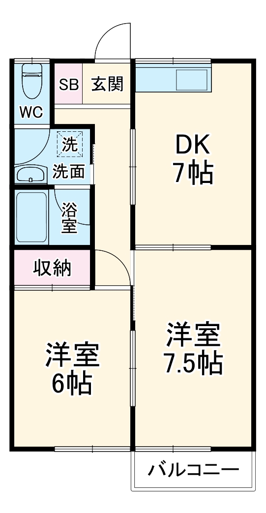 ハイツアサコの間取り