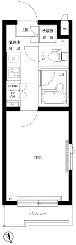 ルーブル荻窪伍番館の間取り