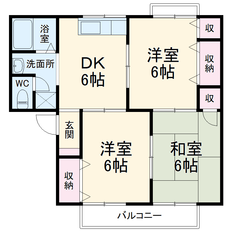 2/2 間取