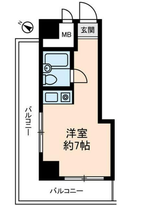 ライオンズマンション生麦　２の間取り