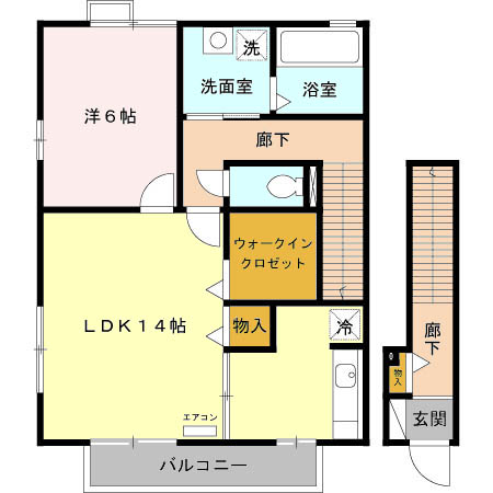 フーヴェル都 Aの間取り