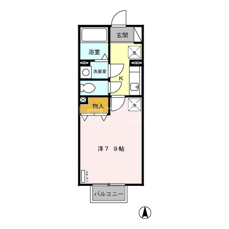 パセオ亀井の間取り