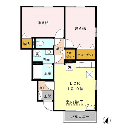 イーストヒルズの間取り