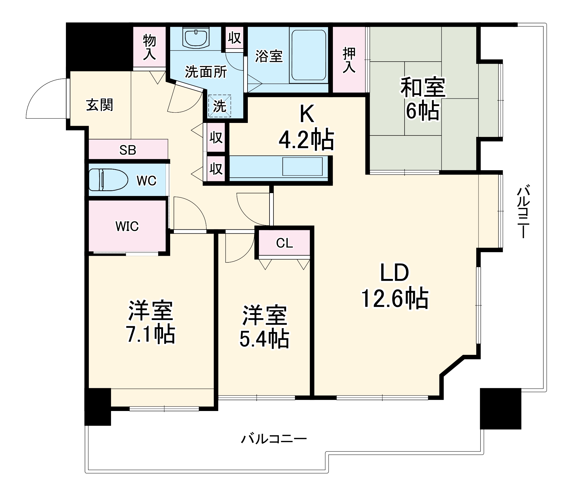 プレステージさがみ夢大通りの間取り