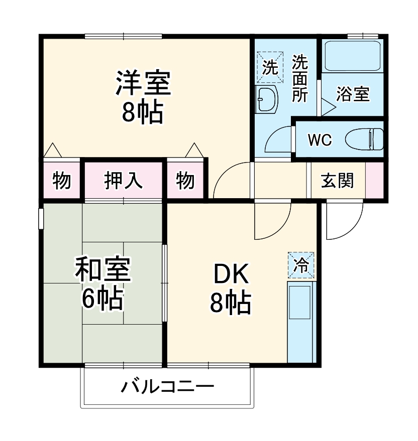 オイコス 壱番館の間取り