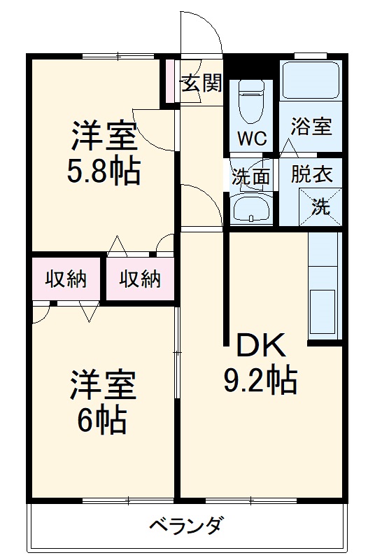 ハイツユーワンの間取り