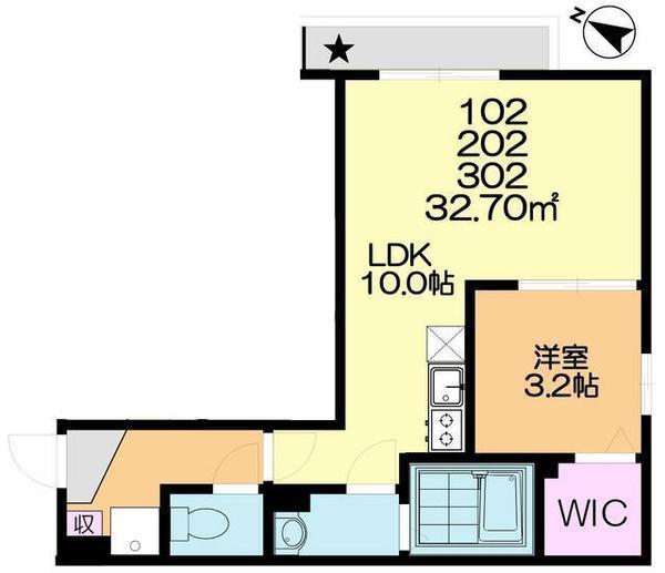 エクシト蘇我の間取り