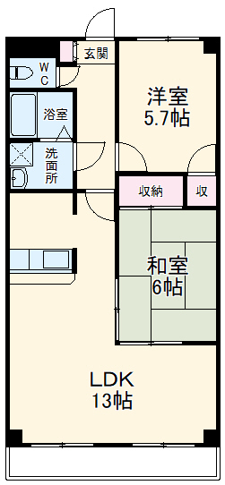 サンプレミール浦和の間取り