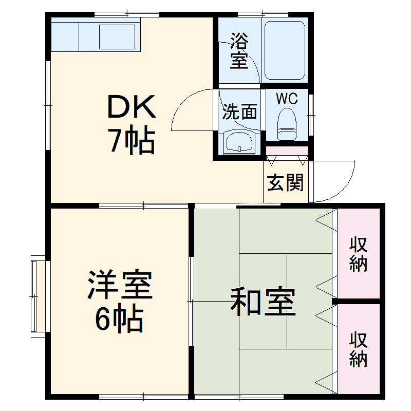 カーサ大久保Cの間取り