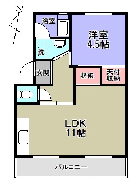 内田ハイツの間取り