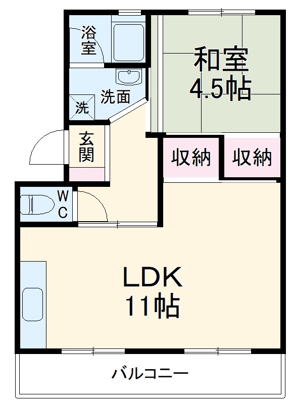 内田ハイツの間取り