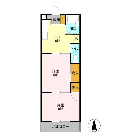 エムハイツ桜木の間取り