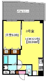 メイ アジュール登戸の間取り
