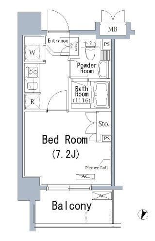 パークアクシス千葉新町の間取り