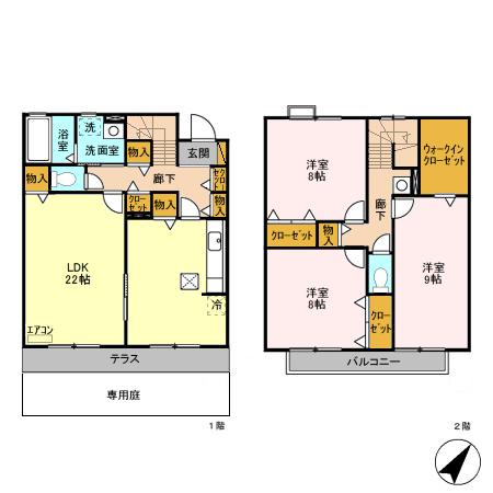 リビングタウン汐見丘の間取り
