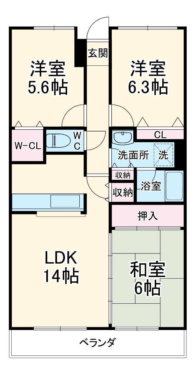 ファミール千葉公園の間取り