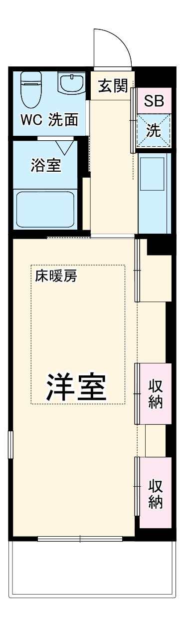 リブリ・ルームス要町Ⅱの間取り