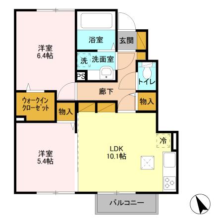 ソフィアクレール Bの間取り