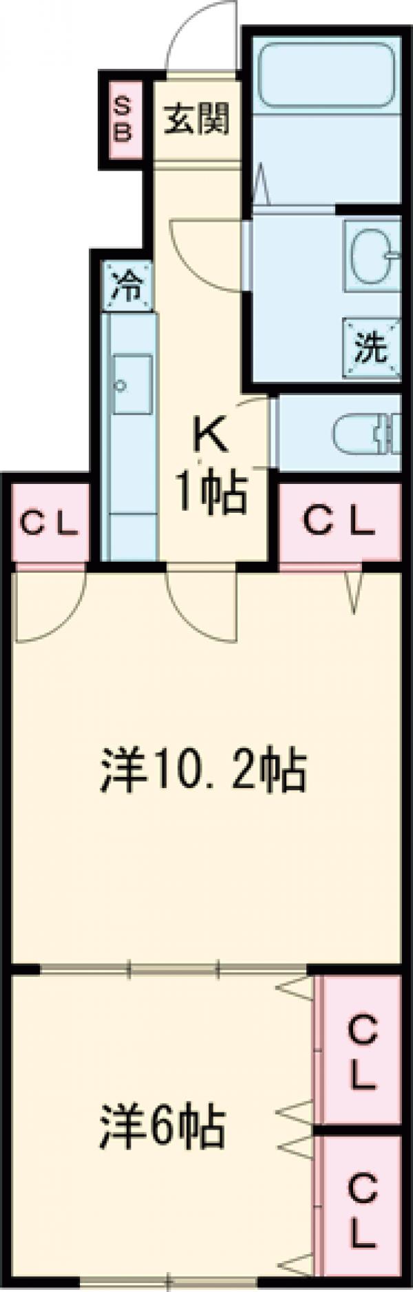 ミルクリーク古淵の間取り