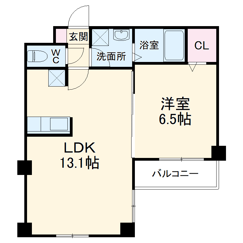 Riria本千葉弐番館の間取り