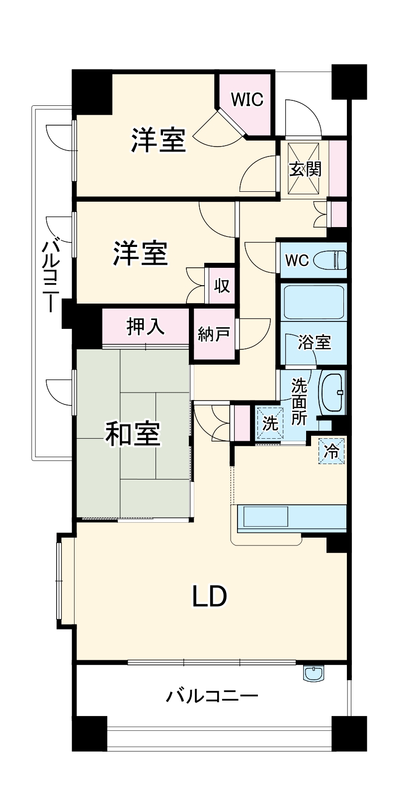 プラウド相模大野の間取り
