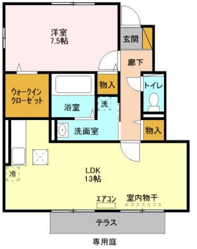 コモドカーサの間取り
