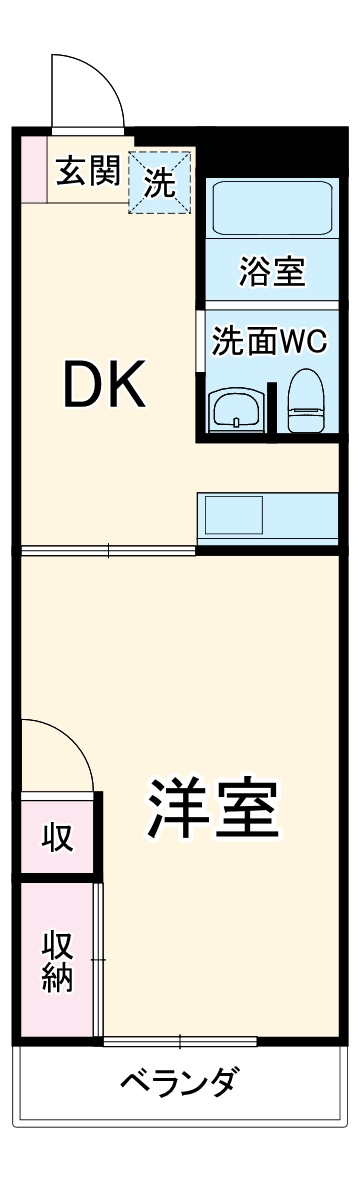 ネクストジェイ都賀の間取り