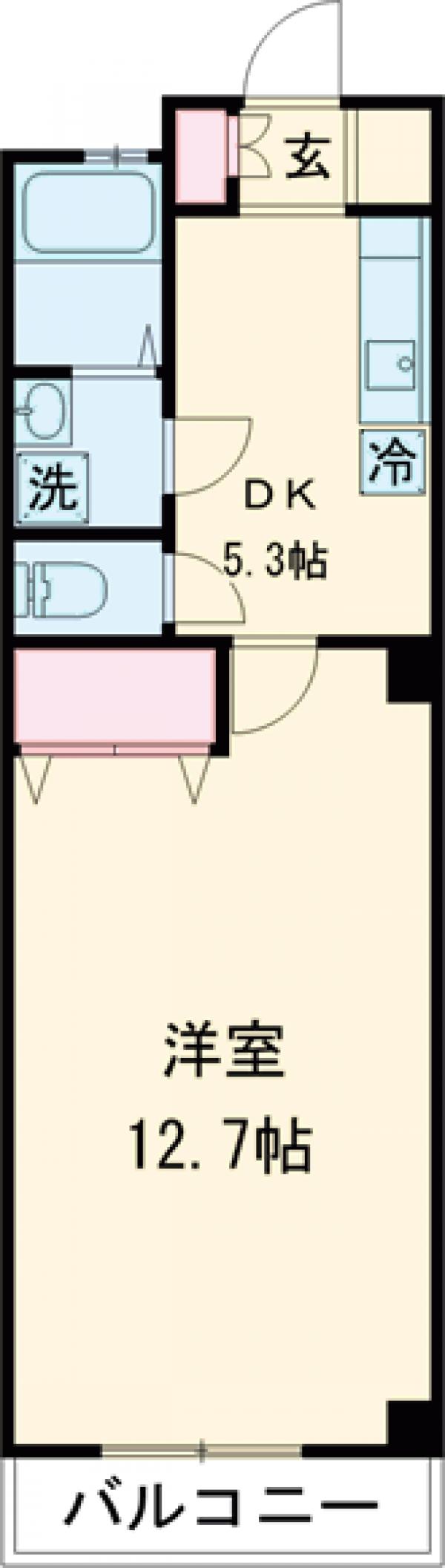 市川ハイムの間取り