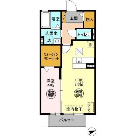 エスペランサ・102号室の間取り