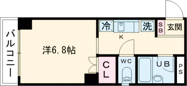フィオレッタ両国・201号室の間取り