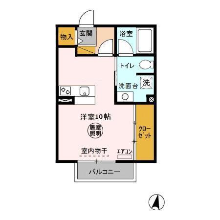 ガーデンヒルズ Aの間取り