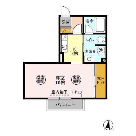 ガーデンヒルズ　Ａの間取り