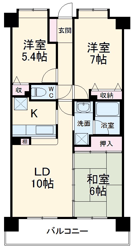 グランコート蘇我の間取り