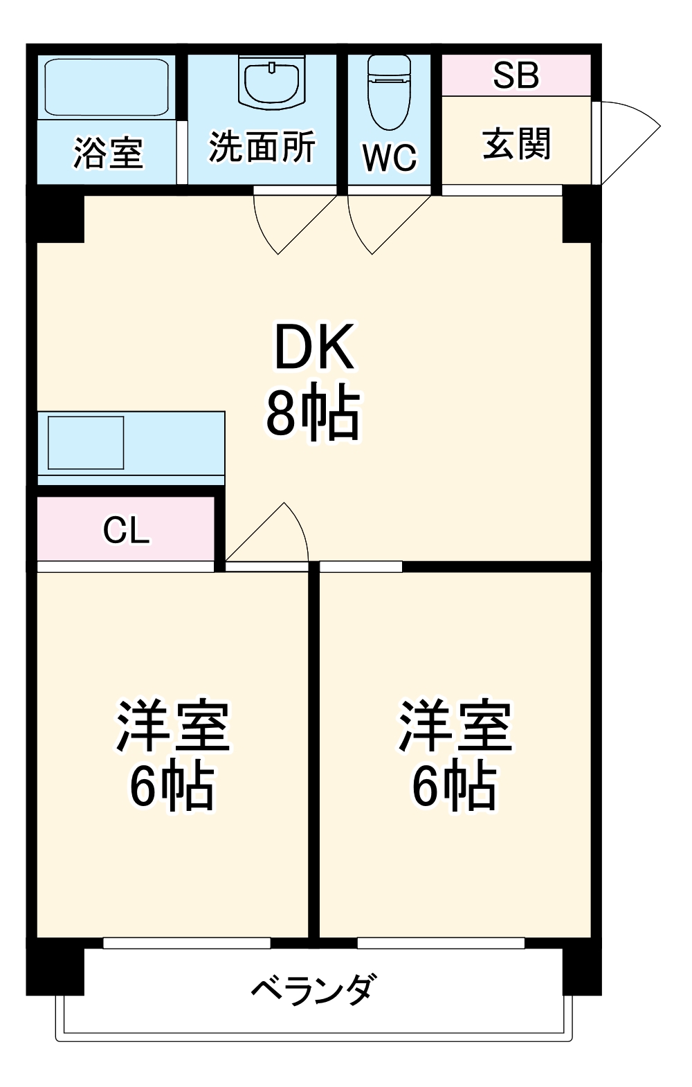 第２マルカネビルの間取り