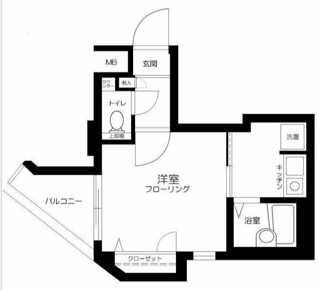 荻窪の完工年月(2002年3月)築の賃貸マンションの間取り