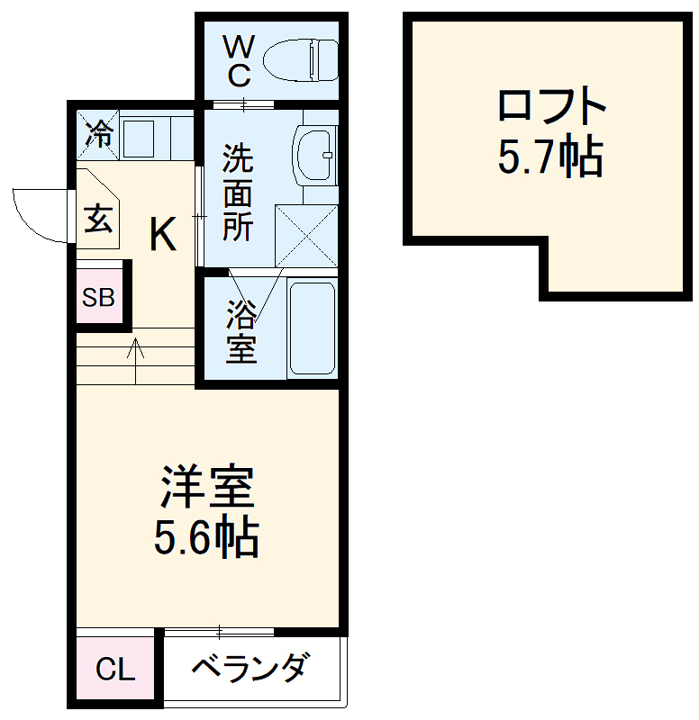 ハーモニーテラス黒門町の間取り