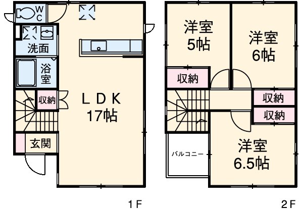ビレッジ都町Ⅱの間取り
