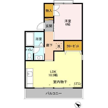 ファーストターフ鎌取 Aの間取り