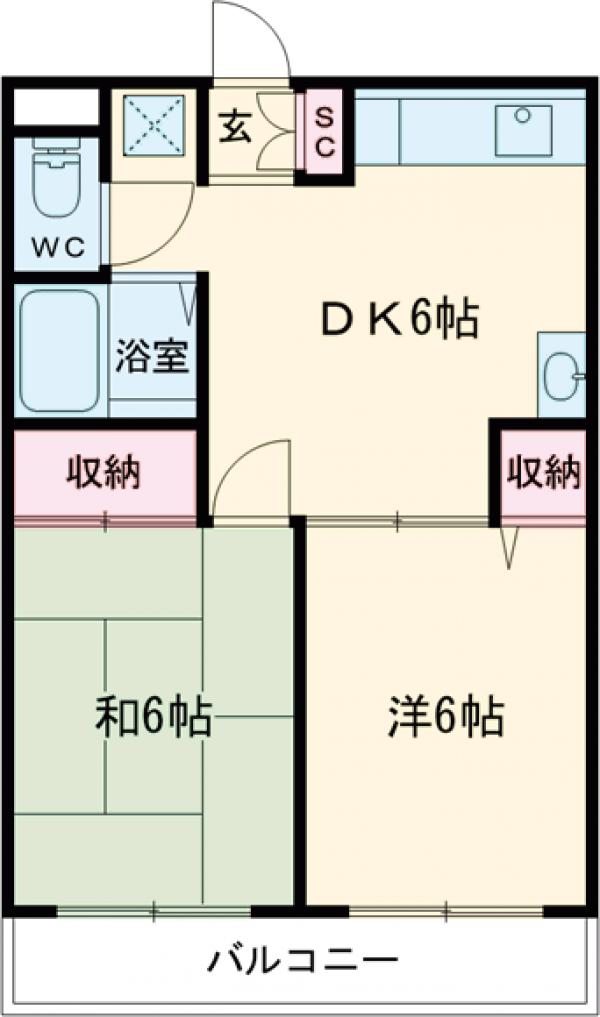 エステート奥戸の間取り