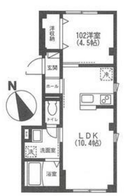 ラシーネ南阿佐ヶ谷の間取り