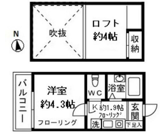 ジョンシェ高円寺の間取り