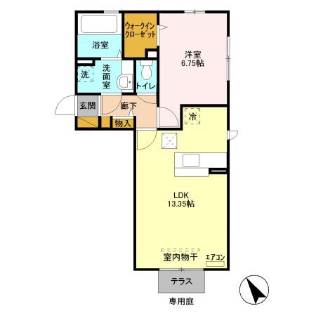 ジュネ きさら津の間取り