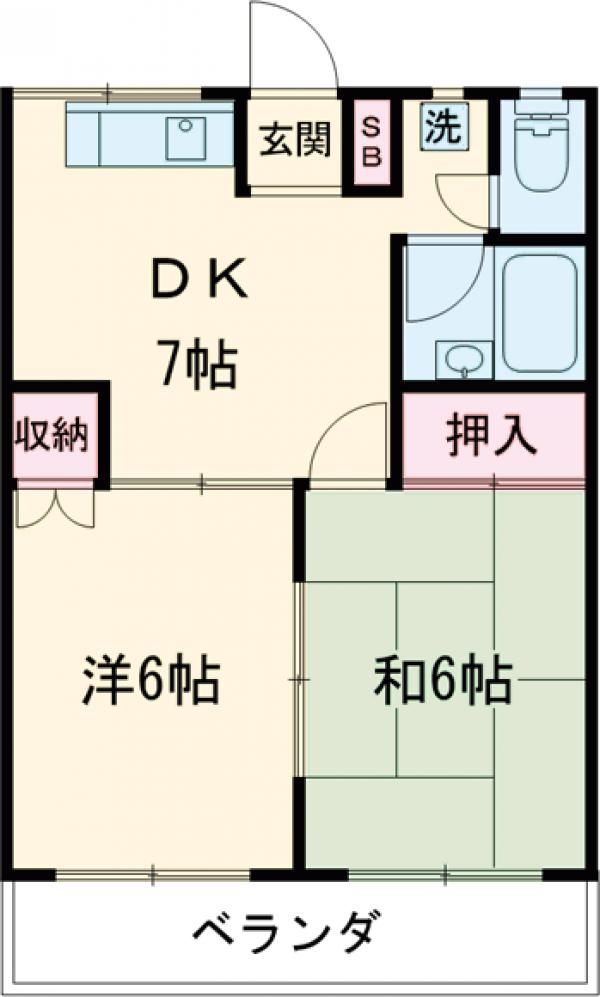 フジハイムの間取り