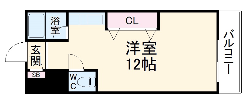 マンション悠山の間取り