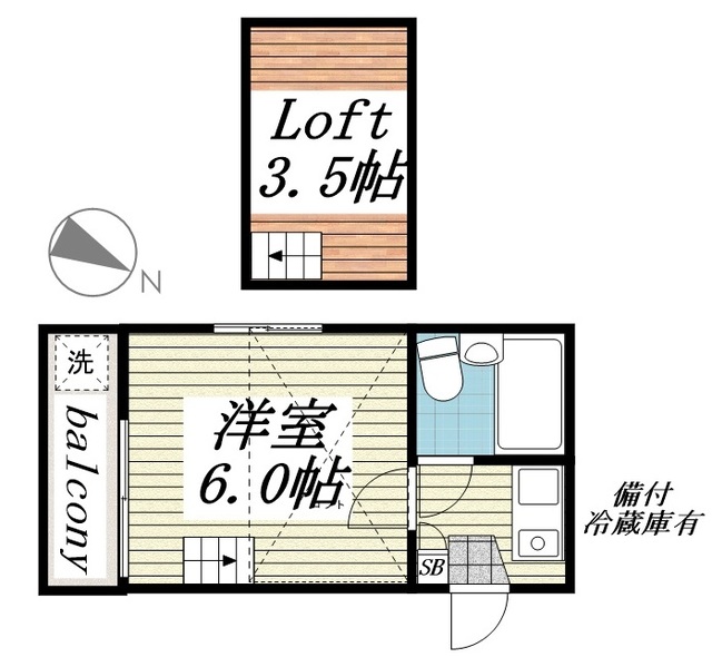 ジュネパレス千葉第08の間取り
