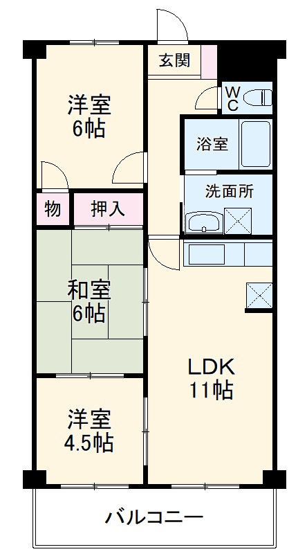モアステージ陣屋の間取り