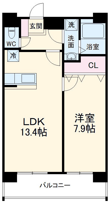 ベルファース川原通の間取り