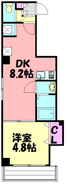 il centro本千葉駅前の間取り
