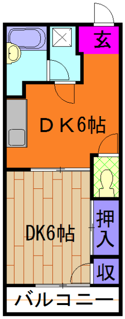 成瀬グリーンハイツの間取り