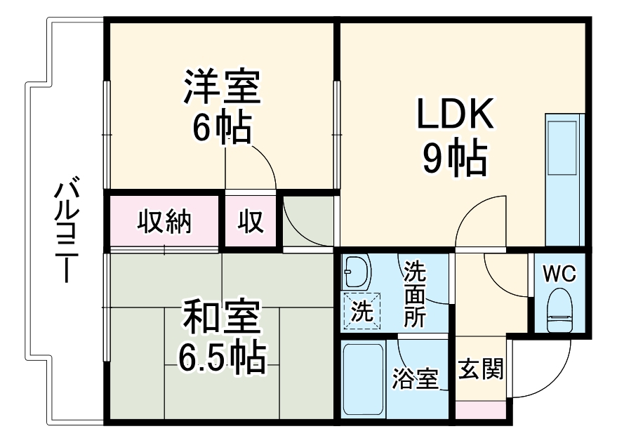 スカイハイツみさとの間取り